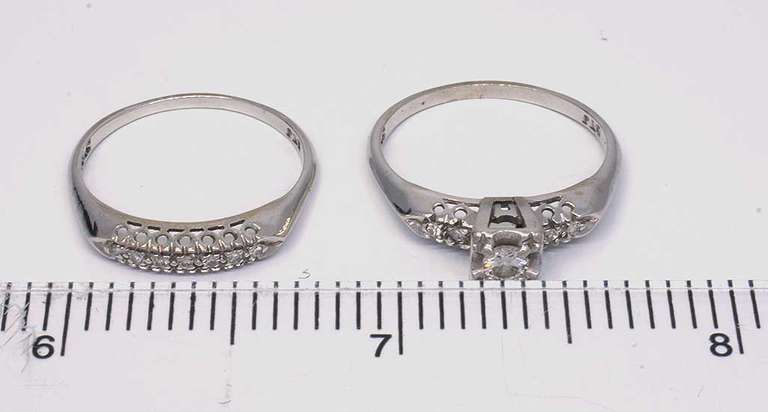 Vintage Diamond Wedding Set