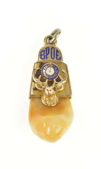 14K Yellow Gold Benevolent Protective Order of Elk Charm/Pendant