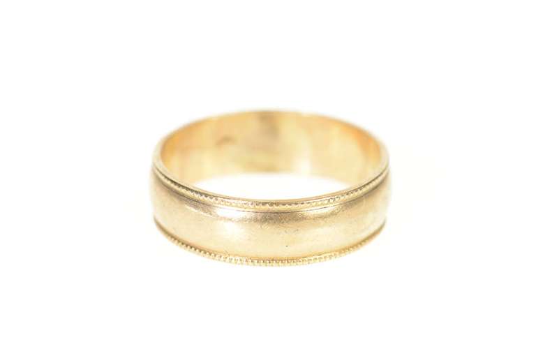 Gold Filled 5.8mm Classic Rounded Simple Wedding Band Ring