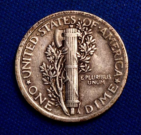 Semi Key 1921 Mercury Dime, Circ