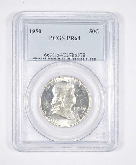 PR64 1950 Franklin Half Dollar - Graded PCGS
