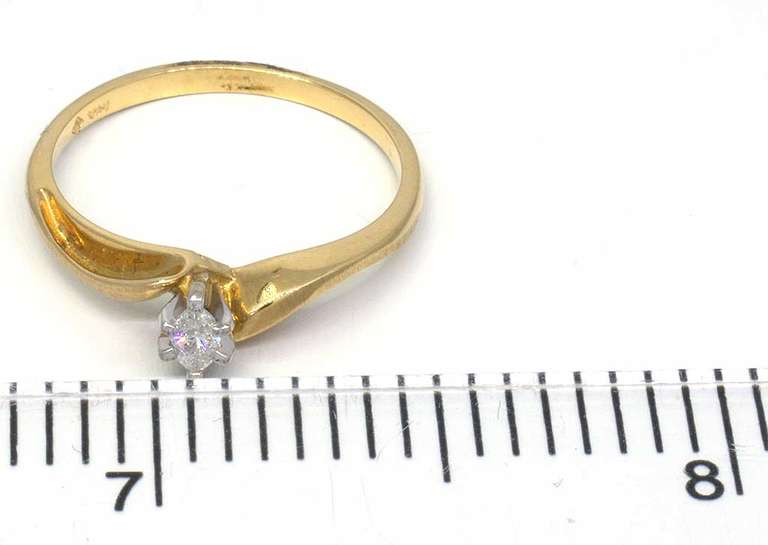 Understated Marquise Diamond Promise Ring