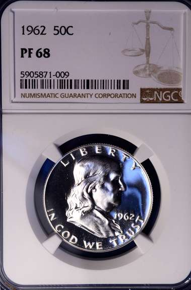 1962 PF68 50c NGC