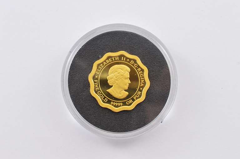 2009 Canada 150 Dollars Pure Gold Coin Approx 0.33 T Oz AGW Box & COA