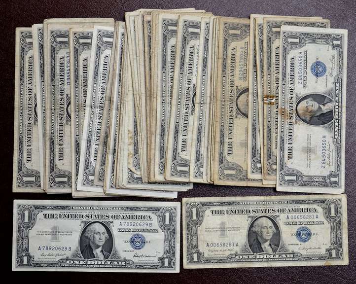 100 Silver Certificates, Estate Circulated Lot
