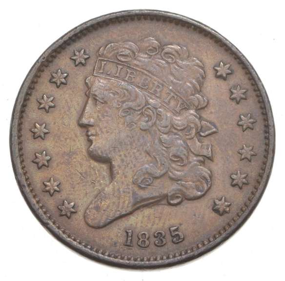 1835 Classic Head Half Cent