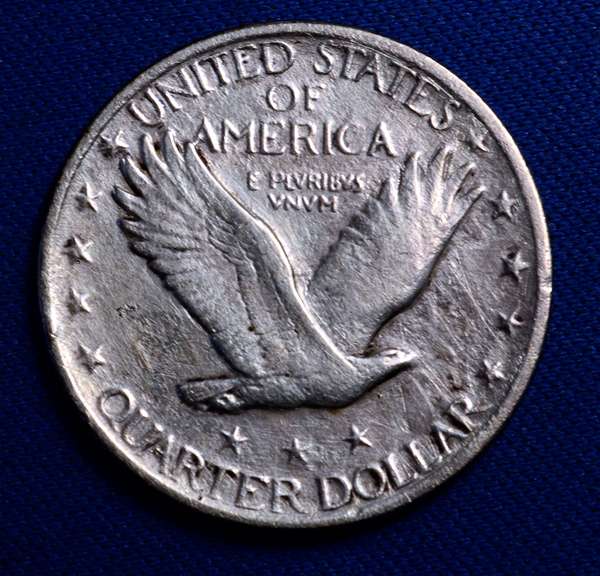 Great Date 1921 Standing Liberty Quarter, Circulated