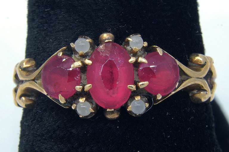 Vintage Pink Tourmaline Ring