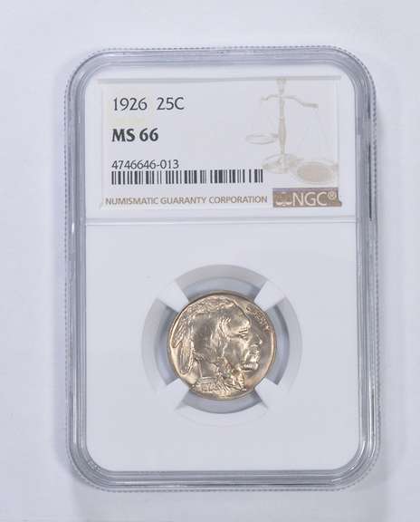 MS66 1926 Indian Head Buffalo Nickel - Graded NGC