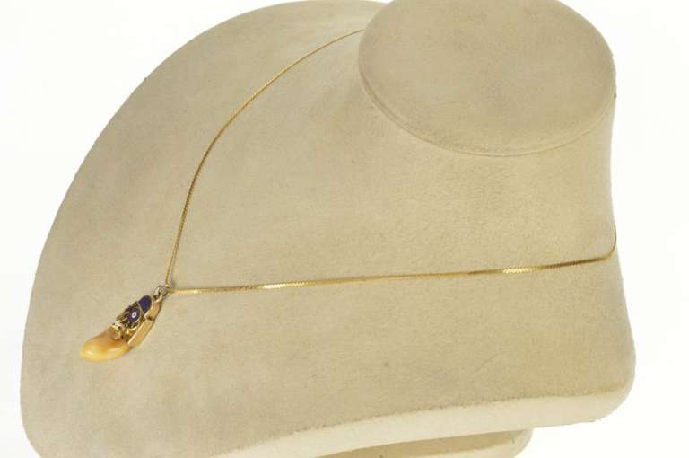 14K Yellow Gold Benevolent Protective Order of Elk Charm/Pendant