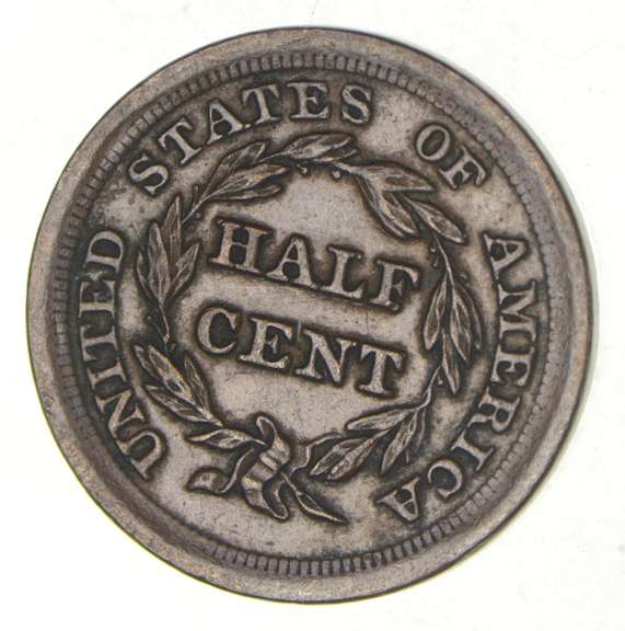 1855 Braided Hair Half Cent