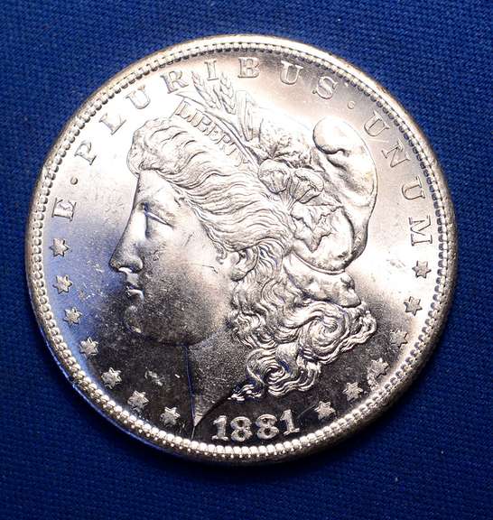 Choice Unc 1881-S Morgan Silver Dollar