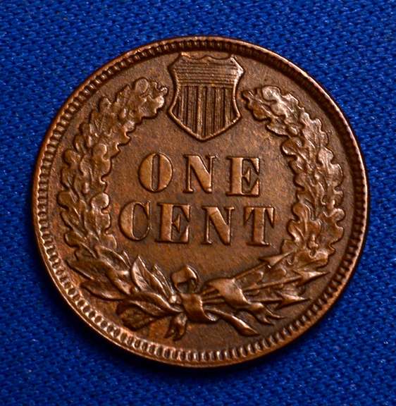 Nearly Uncirculated Indian 1c 1885