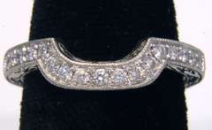 Unique Diamond Band in Platinum