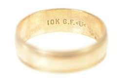 Gold Filled 5.8mm Classic Rounded Simple Wedding Band Ring