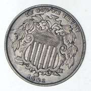 1883 Shield Nickel - Without Rays - Choice