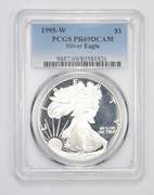 PR69 DCAM 1995-W American Silver Eagle - Key Date - Graded PCGS