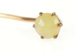 10K Yellow Gold Victorian Natural Opal Prong Inset Stick Pin
