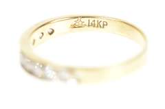 14K Yellow Gold 0.36 Ctw Classic Diamond Wedding Band Ring