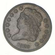 1829 Classic Head Half Cent