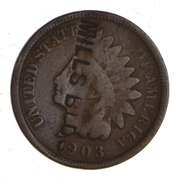 1903 Indian Head Cent - Counterstamped "MILLS BLDG"
