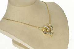 14K Yellow Gold 2.93 Ctw Diamond Heart Valentine Anniversary Pendant