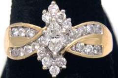 Sparkling Diamond Cluster Ring