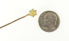 10K Yellow Gold Victorian Natural Opal Prong Inset Stick Pin