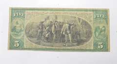 1881 $5.00 Canton, PA. United States National Currency Large Note