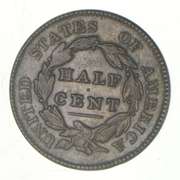 1829 Classic Head Half Cent