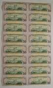 Sheet Of 16 2006 $50 Federal Reserve Notes - Uncut Sheet Of Notes!