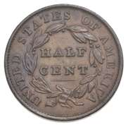 1835 Classic Head Half Cent