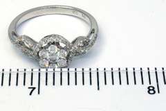 Glittering 18KT 0.63CTW Diamond Engagement Ring
