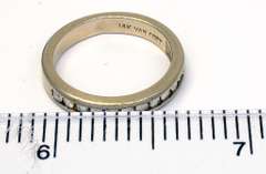 Channel-Set Diamond Half-Band in White Gold