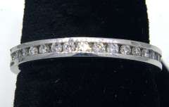Platinum 0.51CTW Diamond Eternity Band