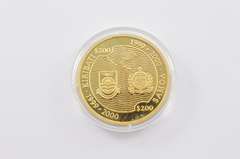 2000 Samoa 200 Tala Peoples & Monuments .999 Gold Coin - Box 1 Oz AGW