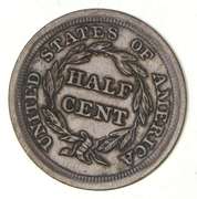 1855 Braided Hair Half Cent