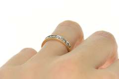 14K Yellow Gold 0.36 Ctw Classic Diamond Wedding Band Ring