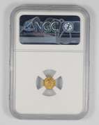 MS64 1865-Dated California Gold Token Liberty Wreath #5 9.4mm - NGC