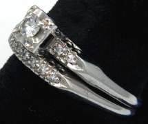 Vintage Diamond Wedding Set
