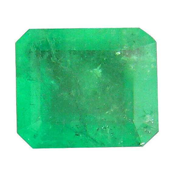 Vivid green .91ct transparent Colombian Emerald