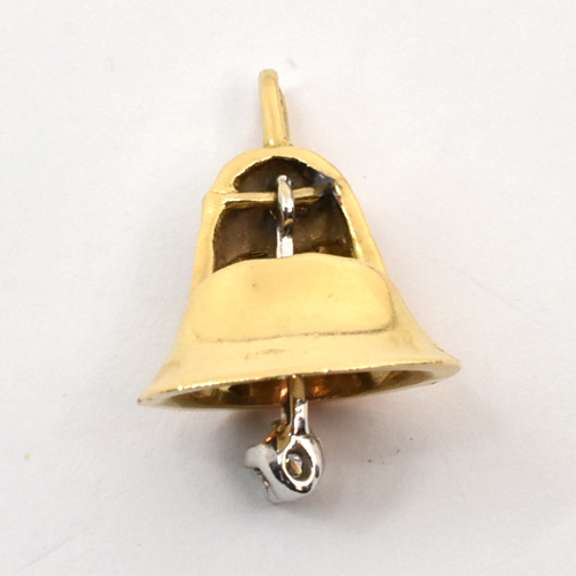 Vintage Bell Charm with Diamond