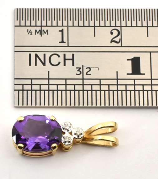Bright Purple Amethyst Pendant