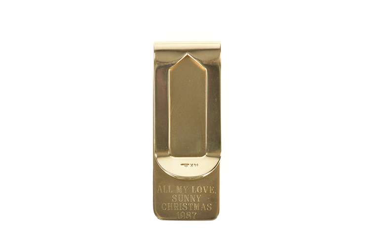 14K Yellow Gold Porsche Logo Car Enthusiast Money Clip