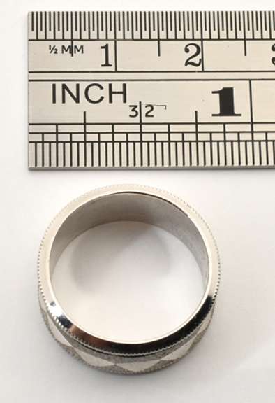 Flashy White Gold Band
