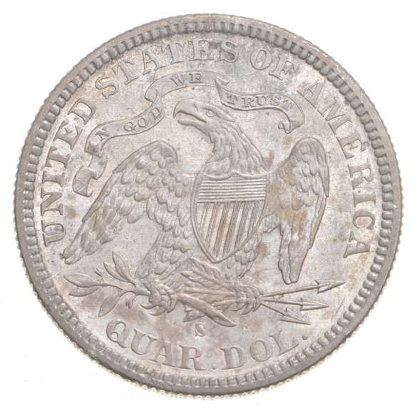 1877-S Seated Liberty Quarter
