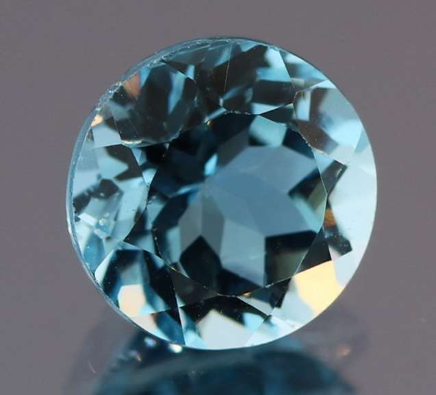 High fire! 3.77ct vivid blue Topaz solitaire