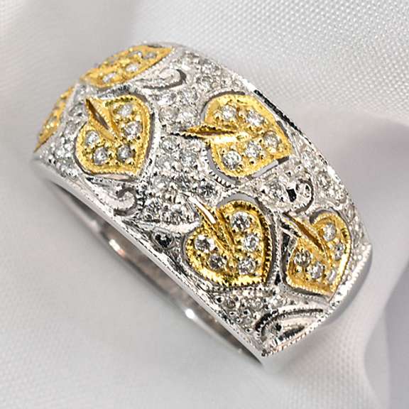 Stunningly Detailed Diamond Dome Ring