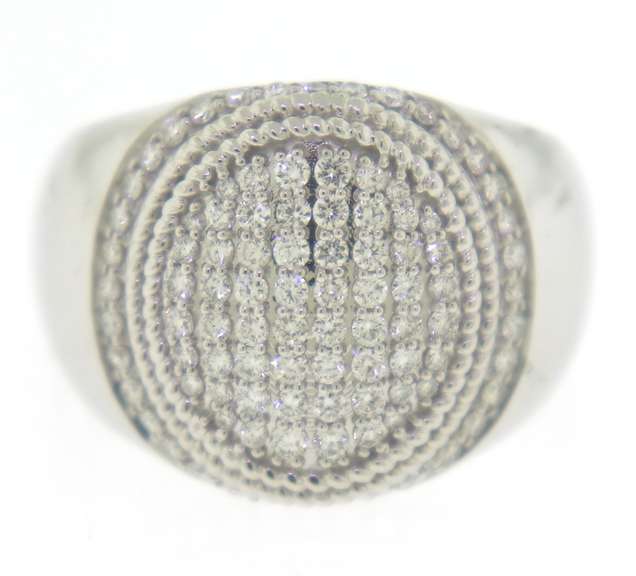 White Gold  Men's Diamond Ring
