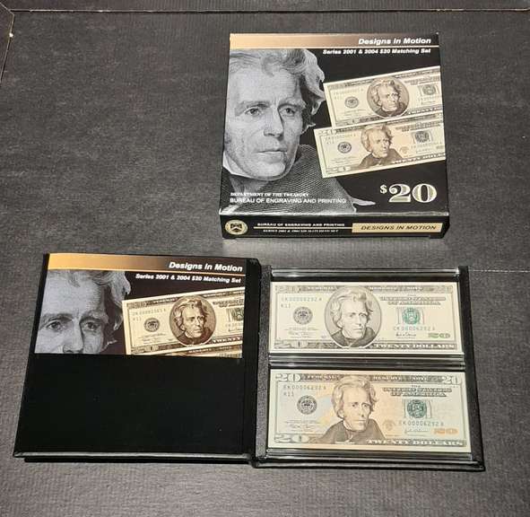 Bureau Engraving Printing $ 20 Designs In Motion Set